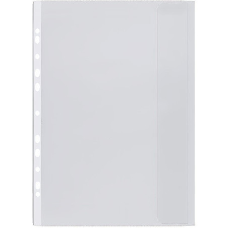 Koszulki groszkowe z klapką na dokumenty B4 25 sztuk OF-52-02 BIURFOL