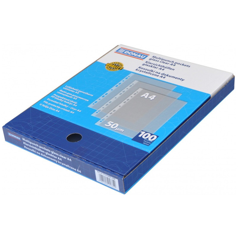 Koszulka krystaliczna A4 50mic w kartonie (100sztulk) 1772100PL-00B DONAU