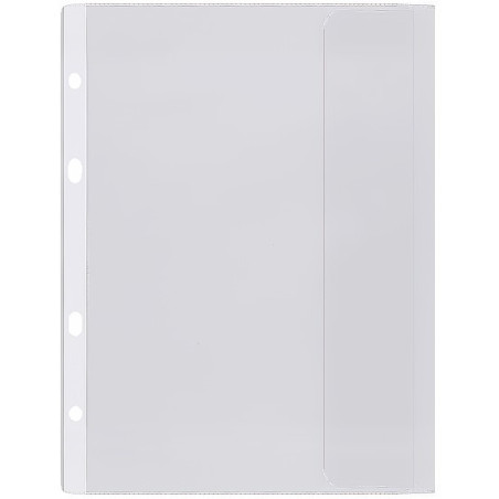 Koszulki groszkowe z klapką na dokumenty A5 25 sztuk OF-52-01 BIURFOL