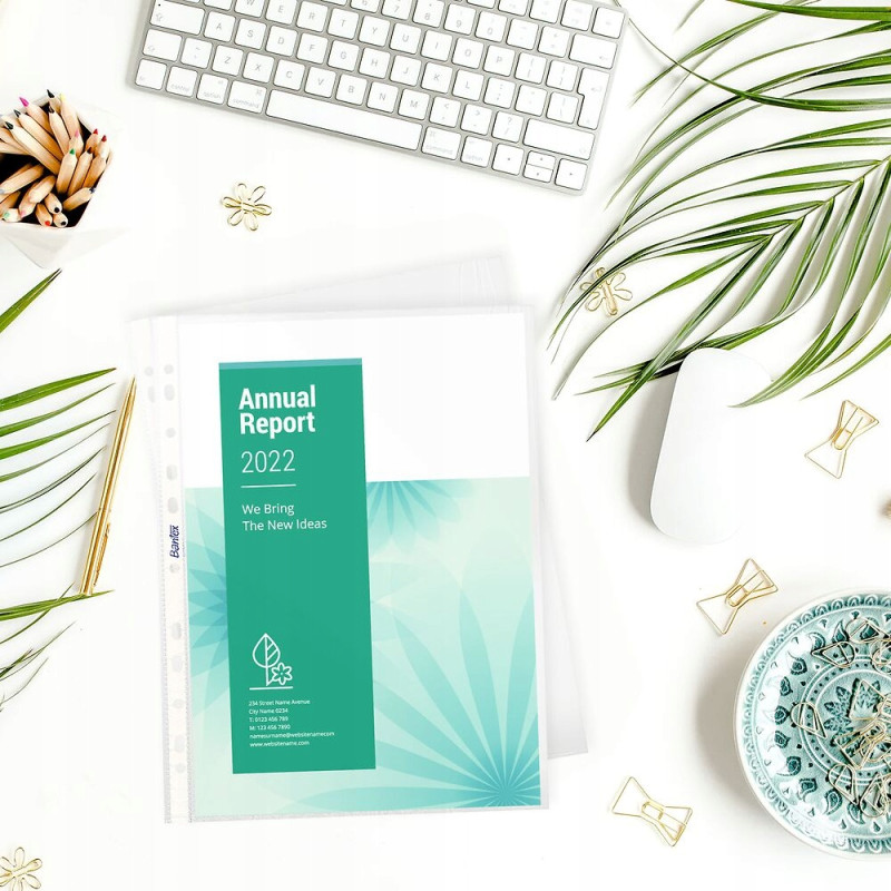 Koszulki groszkowe na dokumenty A4 40mic 100 sztuk 400124958 BANTEX