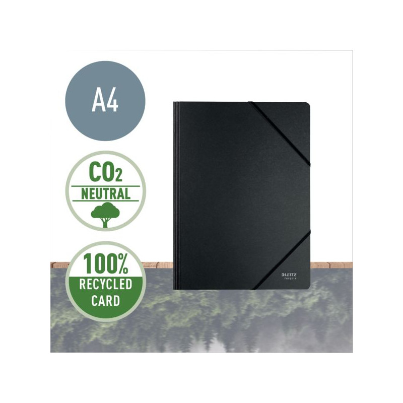 Elastyczny Folder Recycle A4, czarna 39080095
