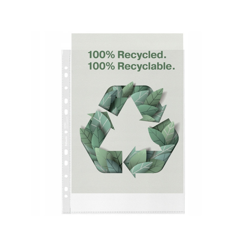 Koszulka groszkowa Recycled Premium PP 100 mic. A4 opakowanie 50 sztuk 627501 ESSELTE