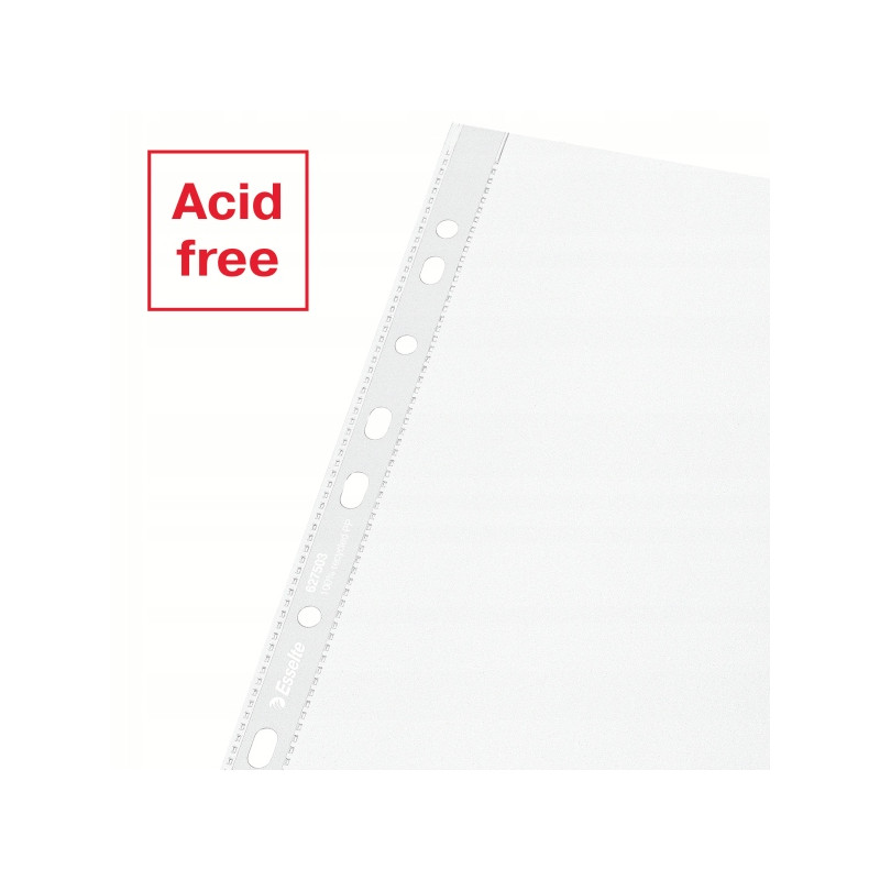 Koszulka groszkowa Recycled Premium PP 100 mic. opakowanie 100 sztuk A4 MAXI 627503 ESSELTE