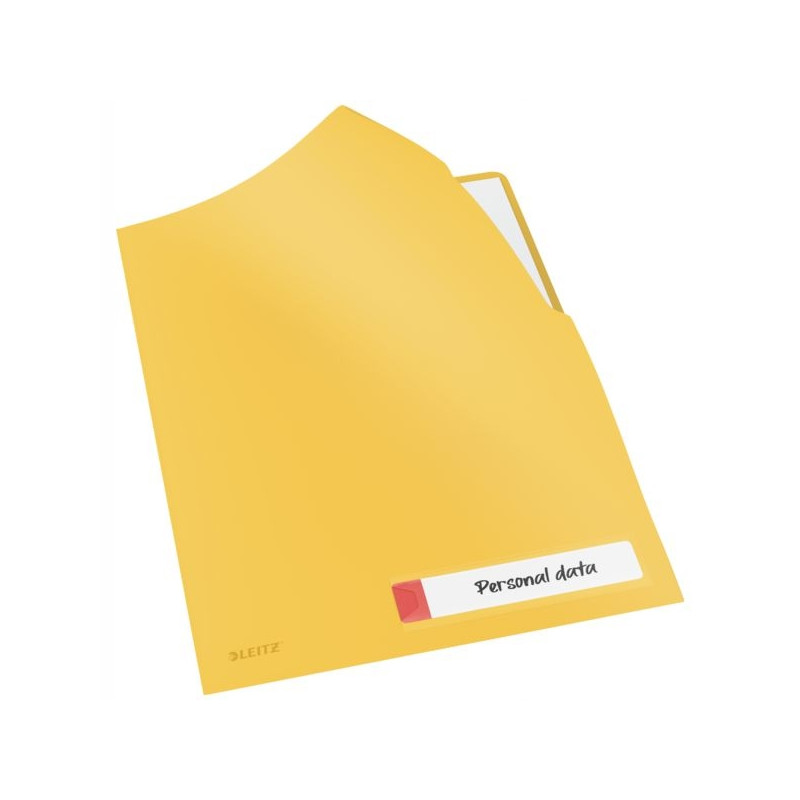 Folder A4 z kieszonką na etykietę, żółty 47080019 LEITZ