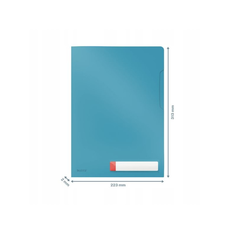 Folder A4 z kieszonką na etykietę, niebieski 47080061 LEITZ