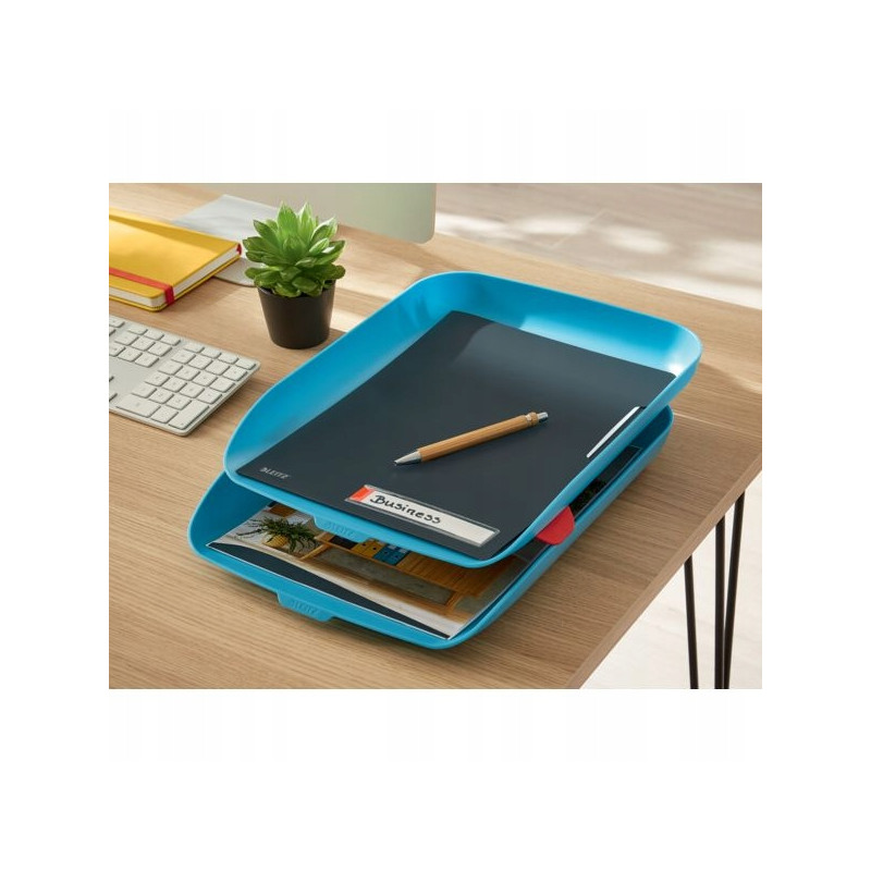 Folder A4 z kieszonką na etykietę, szara 47080089 LEITZ