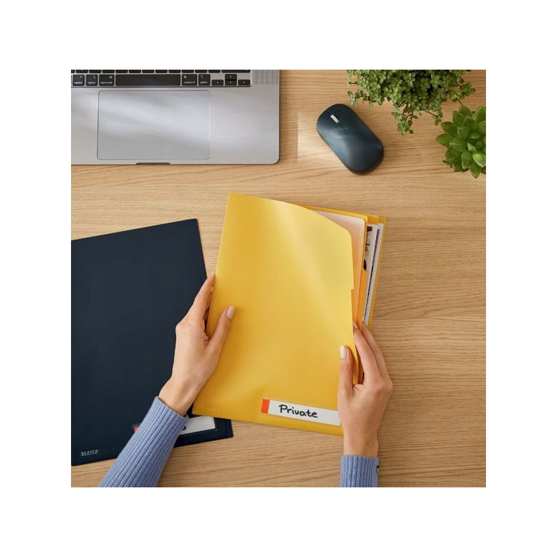 Folder A4 z 3 przegródkami, żółty 47160019 LEITZ