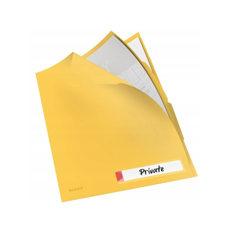 Folder A4 z 3 przegródkami, żółty 47160019 LEITZ