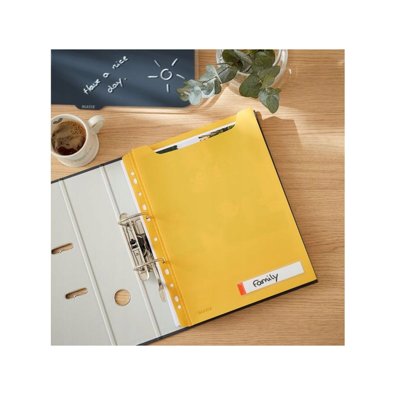 Koszulka o zwiększonej pojemności (3szt) Leitz Cosy żółta 46680019