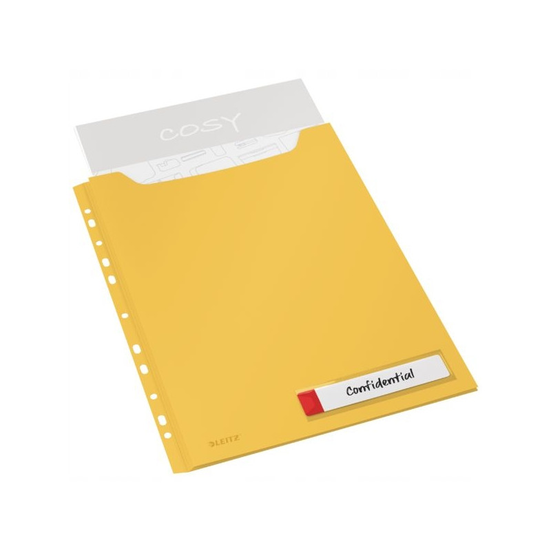 Koszulka o zwiększonej pojemności (3szt) Leitz Cosy żółta 46680019