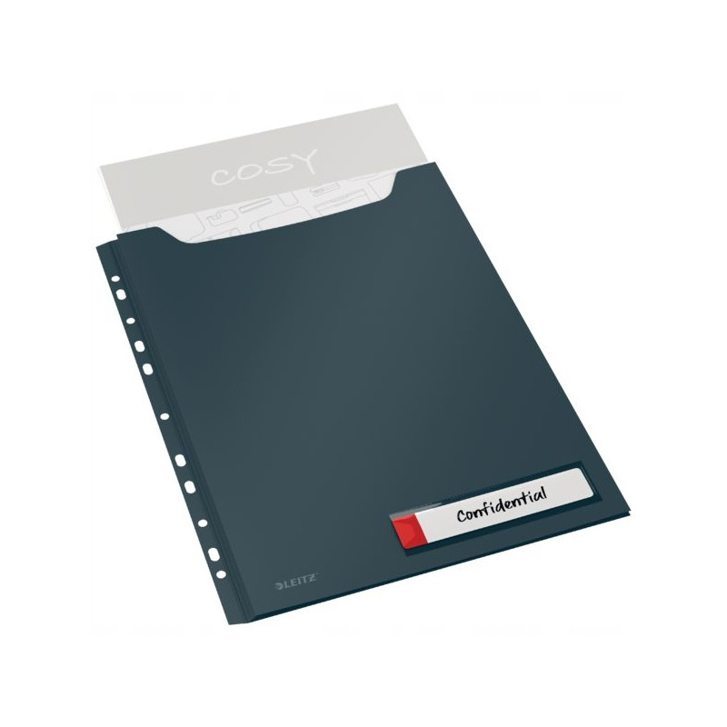 Koszulka o zwiększonej pojemności (3szt) Leitz Cosy szara 46680089