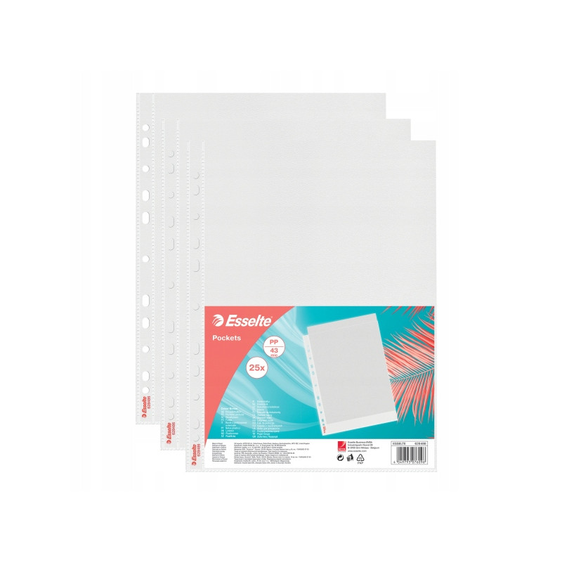 Koszulki ColourBreeze PP 43 mikrony 25 szt. 628486 ESSELTE