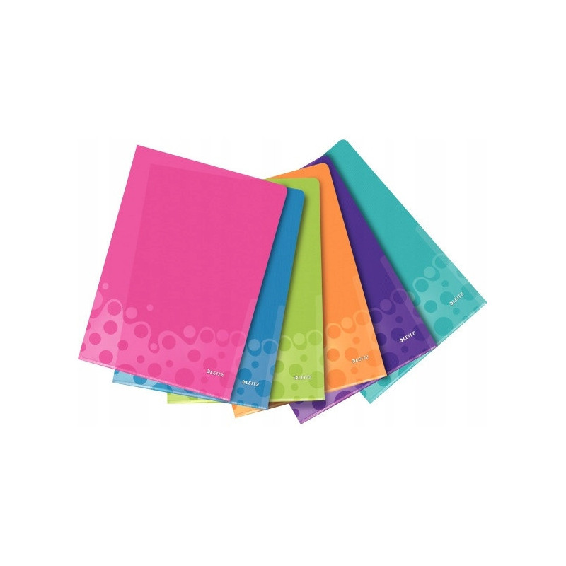 Ofertówki A4 200mic (6szt.) mix kolorów LEITZ WOW 40500099