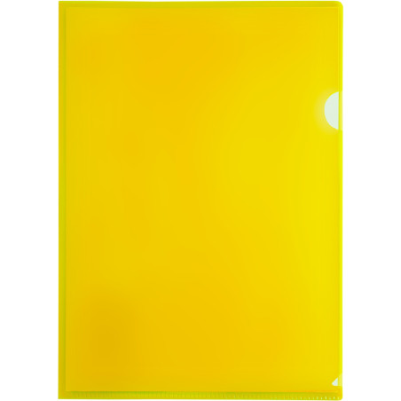 Obwoluta A4 PP L grubość 0.14mm żółta (12) BT615-Y TETIS