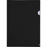 Obwoluta A4 PP "L" grubość 0.14mm (12sz) czarna BT615-V TETIS