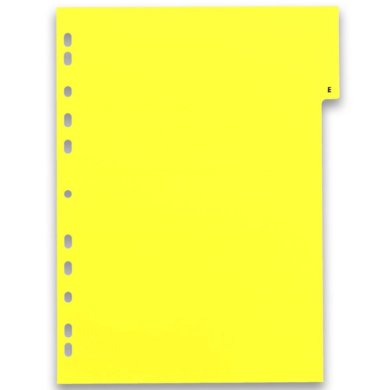 Przekładki alfabetyczne do segregatora A4 PP kolorowe A-Z 100204724 BANTEX