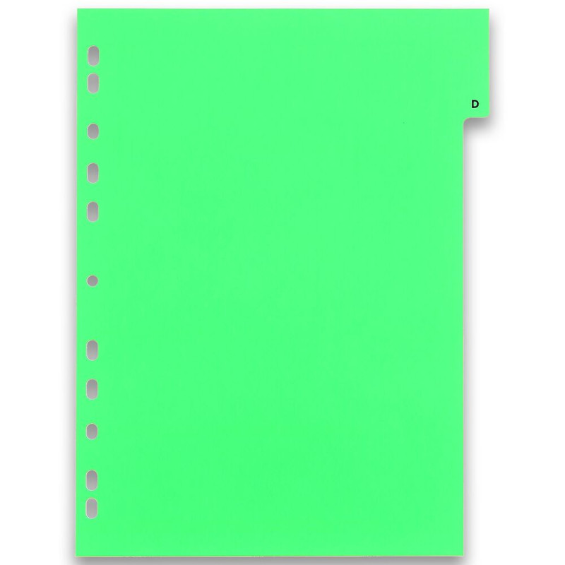 Przekładki alfabetyczne do segregatora A4 PP kolorowe A-Z 100204724 BANTEX