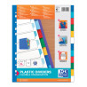 Przekładki do segregatora A4+ MAXI 12 sztuk PP kolorowe 100205086 OXFORD