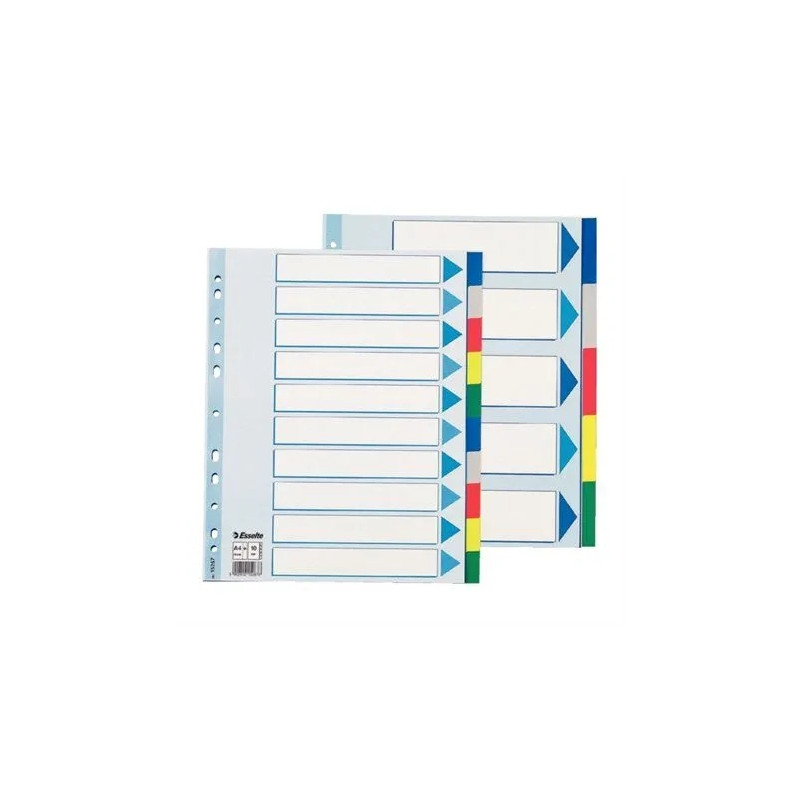 Przekładki plastikowe MAXI z PP 10 kart 15267 ESSELTE