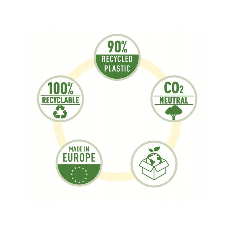 Przekładki Recycle, A - Z, A4, PP, czarne 12190000 LEITZ