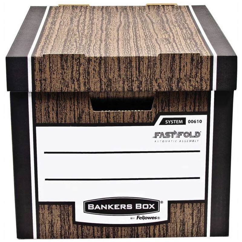 Pudło archiwizacyjne brązowe WOODGRAIN bankers box (10szt) 0061002 FELLOWES