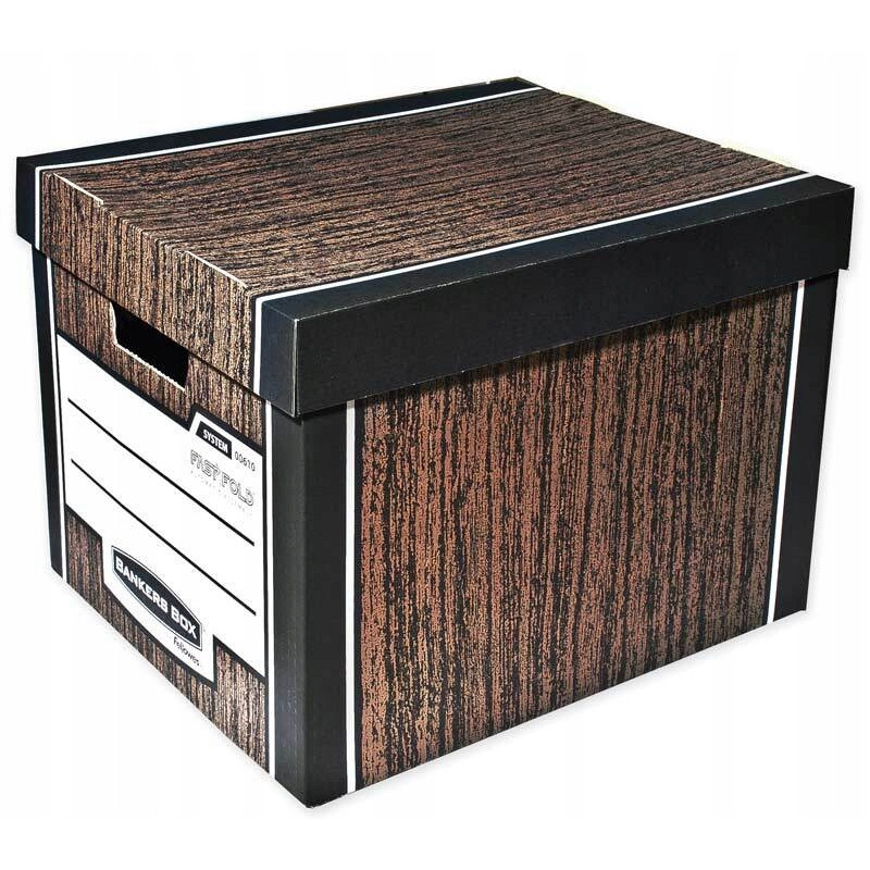 Pudło archiwizacyjne brązowe WOODGRAIN bankers box (10szt) 0061002 FELLOWES