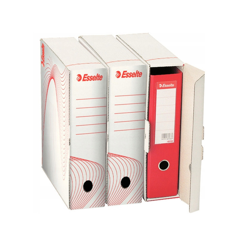 Pudło archiwizacyjne na segregator 345x90x295mm białe ESSELTE 10024