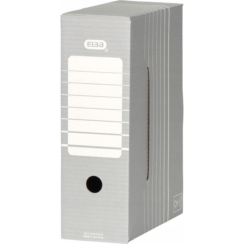 Pudło archiwizacyjne pudełko na dokumenty 10cm szare TRIC 100333274 ELBA