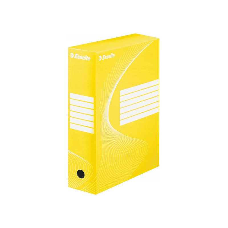Pudło archiwizacyjne na dokumenty 100mm Standard żółte 128423 ESSELTE