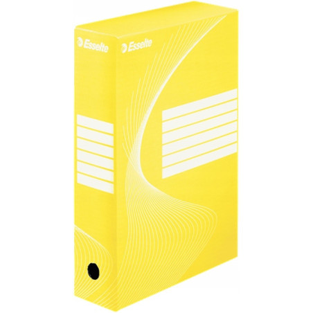 Pudło archiwizacyjne na dokumenty 80mm Standard żółte 128413 ESSELTE