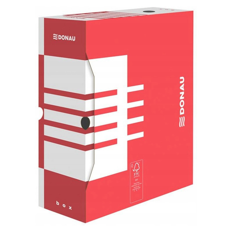 Pudło archiwizacyjne 120mm/A4 czerwone 7662301-04 DONAU