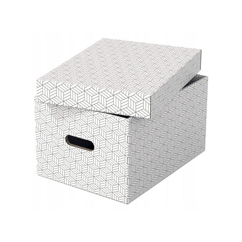 Pudełka domowe do przechowywania rozmiar M 3 sztuki białe 628282 ESSELTE