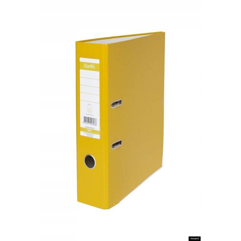Segregator na dokumenty A4 80mm XXL żółty z szyną 100551786 BANTEX