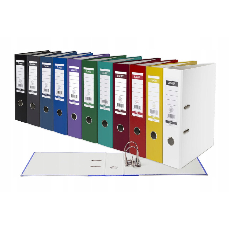 Segregator na dokumenty A4 80mm XXL turkusowy z szyną 100551794 BANTEX
