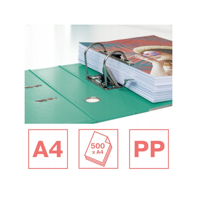 Segregator A4/75mm COLOUR'ICE zielony No.1 ESSELTE 626505