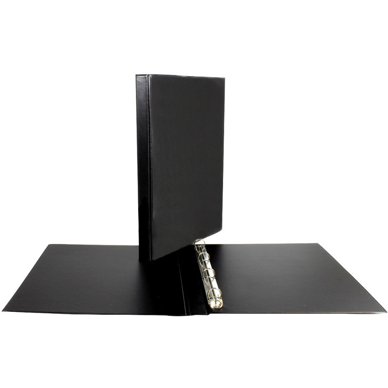 Segregator na dokumenty PANORAMA A4 4 ringi 25mm R16 czarny SE-44-01 BIURFOL