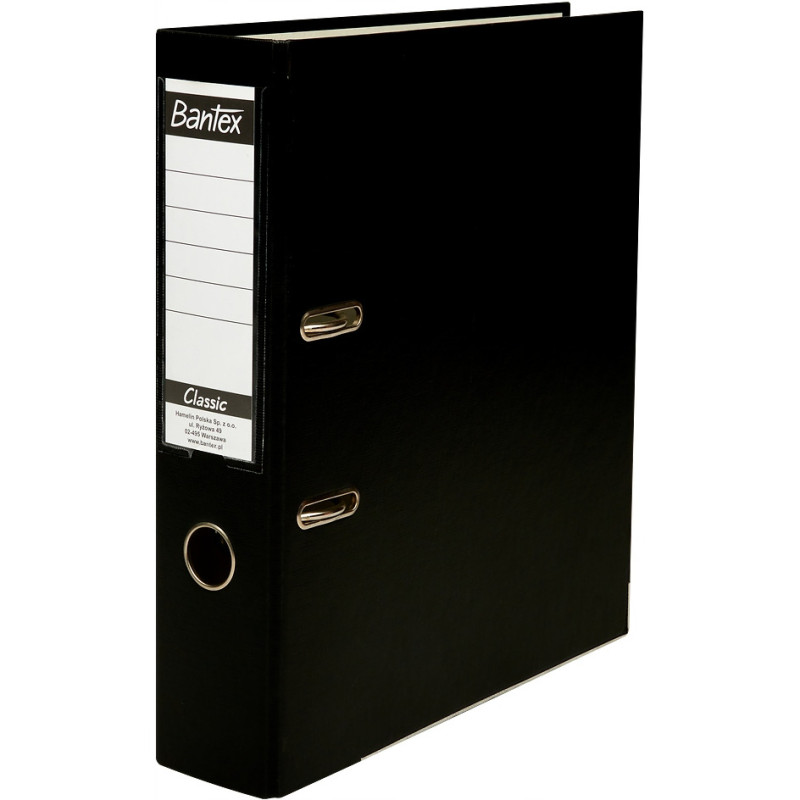 Segregator na dokumenty A4 75mm CLASSIC czarny 400044103 BANTEX BUDGET
