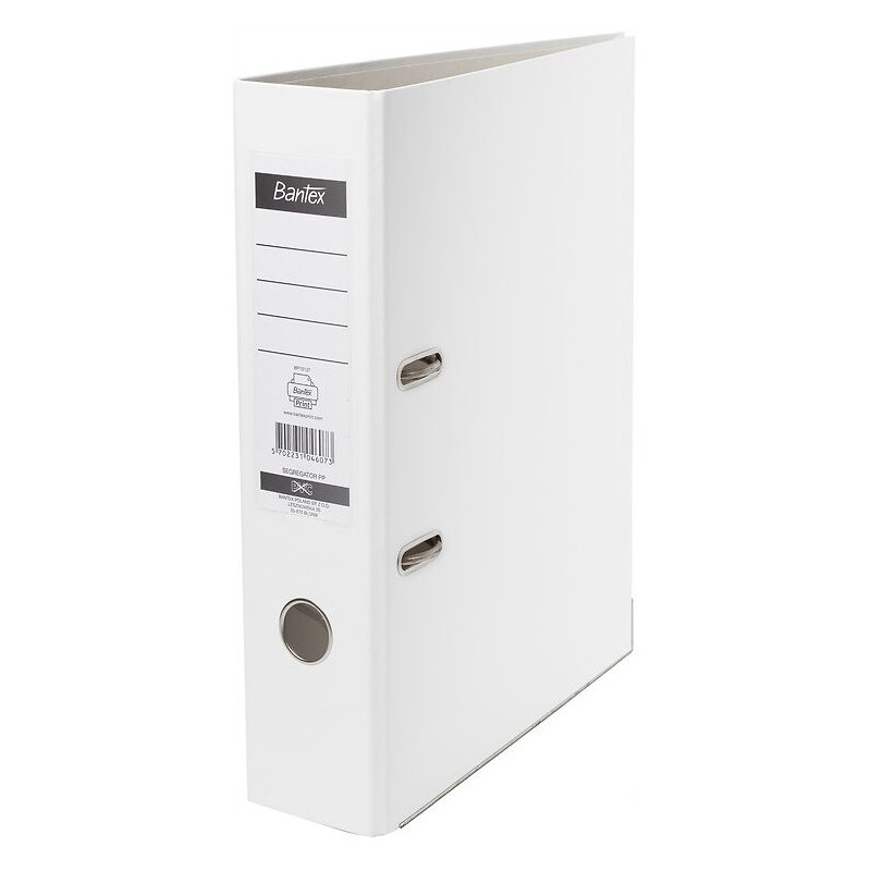 Segregator na dokumenty A4 50mm biały z szyną 100551799 BANTEX