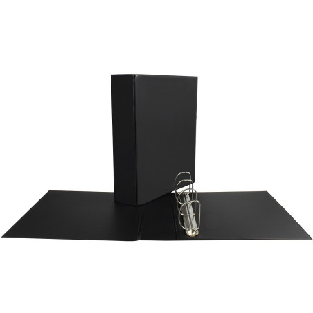 Segregator na dokumenty PANORAMA A4 4 ringi 55mm D40 czarny SE-48-01 BIURFOL