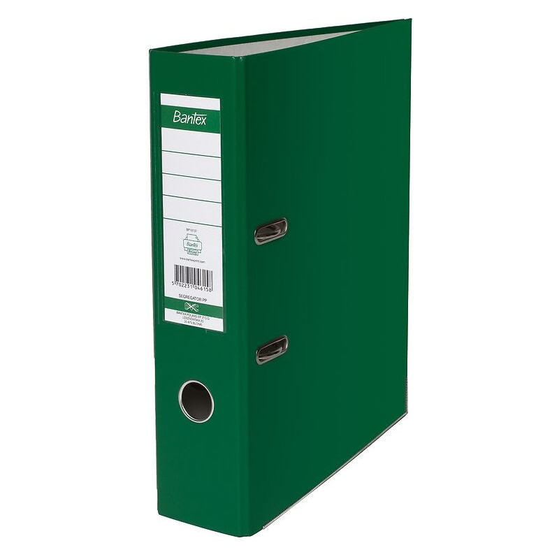 Segregator na dokumenty A4 50mm jasnozielony z szyną 100551804 BANTEX