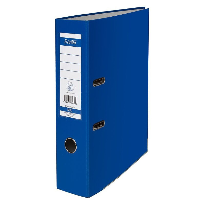 Segregator na dokumenty A4 80mm XXL jasnoniebieski z szyną 100551790 BANTEX