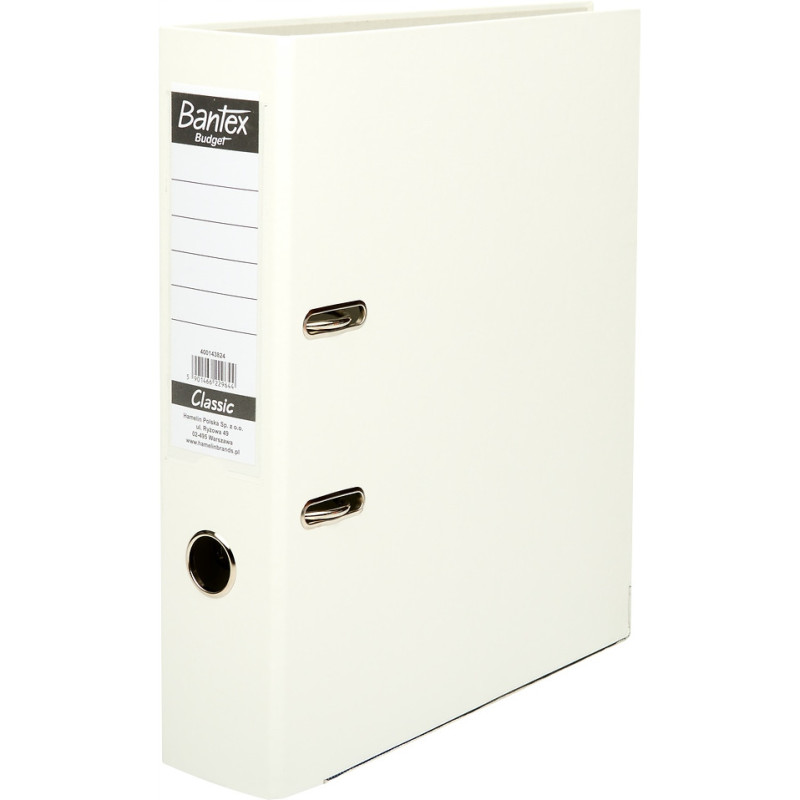 Segregator na dokumenty A4 75mm CLASSIC biały 400143824 BANTEX BUGET