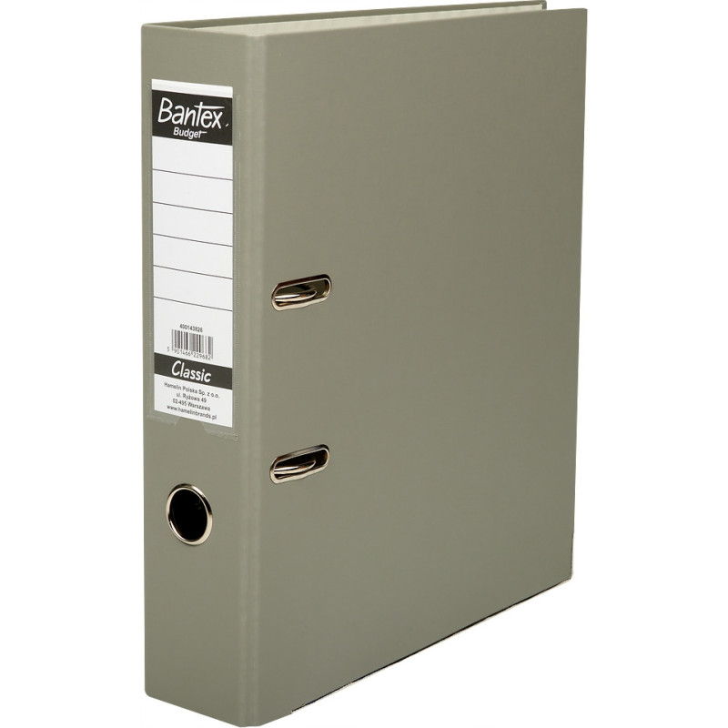 Segregator na dokumenty A4 75mm CLASSIC szary 400143826 BANTEX BUDGET