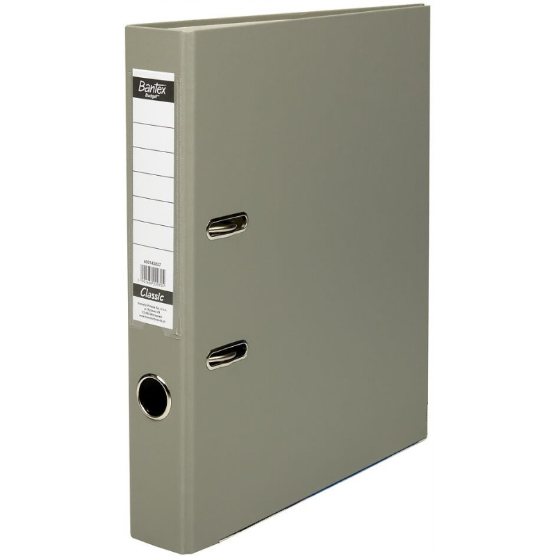 Segregator na dokumenty A4 50mm CLASSIC szary 400143827 BANTEX BUDGET