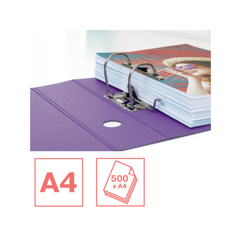 Segregator ESSELTE Colour`Breeze z polyfoamu A4 82mm lawendowy 628428