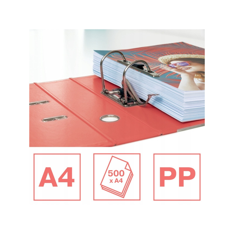 Segregator ESSELTE No.1 Colour`Breeze 75mm koralowy 628431