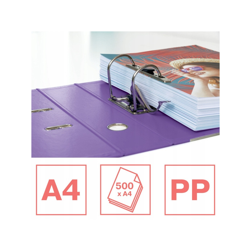 Segregator ESSELTE No.1 Colour`Breeze 75mm lawendowy 628432