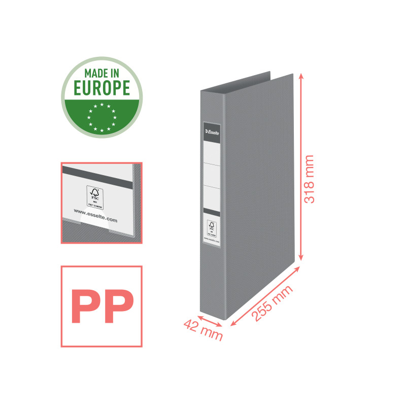 Segregator ringowy Esselte Colour`Breeze A4 42mm 2 ringi lawendowy 628434