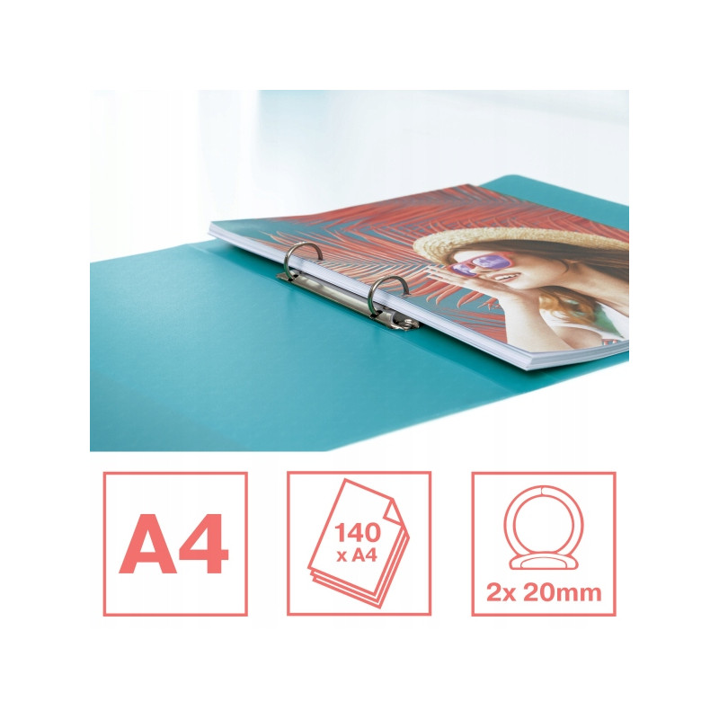 Segregator ringowy Esselte Colour`Breeze 2 RR 25 mm niebieski 626242