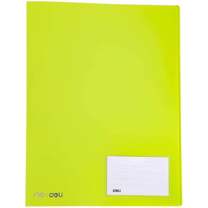 Segregator ringowy RIO z kieszenią i miejscem do opisu PP zielony 39576 GREEN DELI